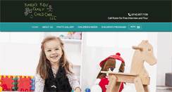 Desktop Screenshot of karenskidsfamilychildcare.com